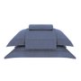 Jogo de Cama Super King Damask Square 300 Fios Buddemeyer Azul 2,80 x 2,50 m