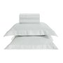 Jogo De Cama Super King Dominicani 600 Fios Trussardi Branco