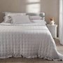 Jogo de Cama Super King Giorgio 400 Fios Buddemeyer Luxus Branco/Bege 2,80 x 2,90 m