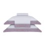 Jogo De Cama Super King Intense Cosmopolitan 250 Fios Buddemeyer Branco/Vermelho 2,80 x 2,60 m