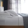 Jogo de Cama Super King Nilo 500 Fios Buddemeyer Luxus Branco e Verde Pinheiro 2,80 x 2,80 m