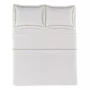 Jogo de Cama Super King Parione Linho e Algodão Trussardi Branco/Natural 2,80 x 2,80 m