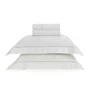 Jogo de Cama Super King Portello 300 Fios Trussardi Branco e Platino 2,80 x 2,80 m