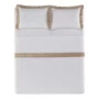 Jogo De Cama Super King Valestro 300 Fios Trussardi 2,80 x 2,80 m Branco/Nocciola