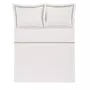 Jogo de Cama Super King Vercelli 300 Fios Trussardi Branco e Marmo 2,80 X 2,60 m
