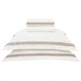 Jogo De Cama Super King Vercelli 300 Fios Trussardi Branco/Nocciola 2,80 x 2,80 m