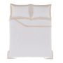 Jogo de Colcha Queen 200 Fios Olga Trussardi Branco/Colosseo