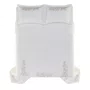 Jogo de Colcha Queen Anicia 300 Fios Egípcio Trussardi Branco 2,60 x 2,80 m