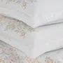 Jogo de Colcha Queen Anicia 300 Fios Egípcio Trussardi Branco 2,60 x 2,80 m