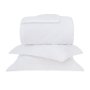 Jogo De Colcha Queen Lucca III 270 Fios Buddemeyer Luxus Branco 2,60 x 2,50 m