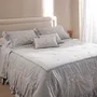 Jogo De Colcha Queen Vernazza Buddemeyer Luxus Cinza 2,90 x 2,65 m