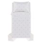 Jogo De Colcha Solteiro Piccola 200 Fios Trussardi Branco/Duna 1,80 x 2,50 m
