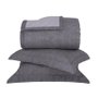 Jogo De Colcha Super King Cosmopolitan 250 Fios Buddemeyer Cinza 2,90 x 2,40 m