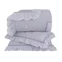 Jogo De Colcha Super King Vernazza Buddemeyer Luxus Cinza 3,20 x 2,65 m
