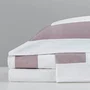 Jogo de Lençol Queen Montblanc 400 Fios Artilassê Branco/Rosa