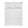 Jogo De Lençol Queen Girelli Bambu 300 Fios Trussardi Branco 2,40 x 2,80 m