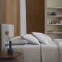Jogo de Lençol Queen Sartoria 200 Fios Trussardi Branco e Azul Tirreno