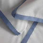 Jogo de Lençol Queen Sartoria 200 Fios Trussardi Branco e Azul Tirreno