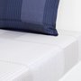 Jogo de Lençol Queen Tennis Stripes Boss Home Azul Marinho