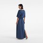Kaftan M Marino 100% Viscose Trussardi Marinho