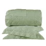 Kit 03 Peças Colcha King Noah Buddemeyer Luxus Verde Safari 310cm x 260cm
