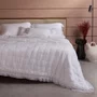 Kit 03 Peças Colcha Queen Linetta Buddemeyer Luxus Branco 277cm x 258cm