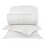 Kit 03 Peças Colcha Queen Prestigé 300 Fios Buddemeyer Luxus Cinza 2,80 x 2,60 m