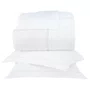 Kit 03 Peças Colcha Super King Prestigé 300 Fios Buddemeyer Luxus Branco 3,10 x 2,60 m