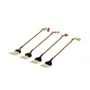 Kit 04 Garfos Dourados com Pingente Cromus