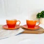 Kit 2 Canecas Com Pires 200 ml Le Creuset Laranja