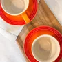 Kit 2 Canecas Com Pires 200 ml Le Creuset Laranja