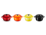 Kit 4 Mini Cocottes Coloridas Le Creuset