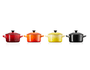Kit 4 Mini Cocottes Coloridas Le Creuset