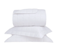 Jogo De Colcha Queen Damask Stripes 300 Fios Buddemeyer Branco