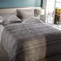 Kit Colcha Queen Linho/ Algodão Ethan Buddemeyer Luxus Cinza Mescla