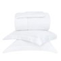 Kit Colcha Super King 270 Fios Parigi III Buddemeyer Luxus Branco 2,90 x 2,50 m