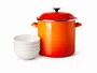 Kit Stock Pot 26 cm Laranja e 4 Bowls para Cereal 16 cm Meringue Le Creuset