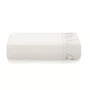 Lençol Com Elástico Solteiro Bossa 300 Fios Egípcio Karsten Branco 1,10 x 2 m
