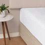 Lençol Com Elástico Solteiro Bossa 300 Fios Egípcio Karsten Branco 1,10 x 2 m