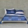 Lençol de Cima Queen Tennis Stripes 300 Fios Azul Marinho Hugo Boss Home 2,40 x 3,00