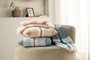 Manta Lira Tricot Karsten Café Creme 1,20 x 1,75 m