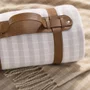 Manta Rione Trussardi Branco/Cinza 1,25 x 1,50 m
