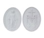 Medalha Dupla N.Senhora Das Graças sem Suporte Vigore Art Decor 15cm