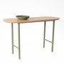Mesa Lateral Alta Verso Verde Militar Iludi Design 40 cm