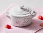 Mini Cocotte Mon Coeur Le Creuset Branco 250 ml