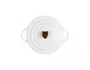 Mini Cocotte Pegador Coração Dourado Le Creuset Branco 250 ml