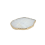 Mini Platter Quartzo Cristal com Ouro 24K Camila Vieira 15 cm