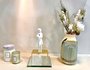 Mini Vela French Cade Pote de Vidro Relevo Voluspa 50 horas