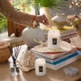 Mini Vela Pote Vidro Relevo Tahitian Coconut Vanilla Voluspa 50 Horas