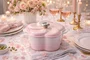 Panela Floral Tradition Le Creuset Shell Pink 20 cm
